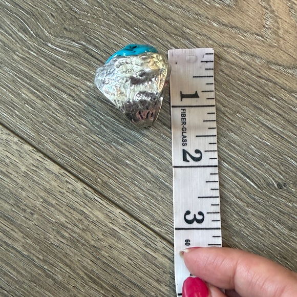 Zara Red and Turquoise Statement Ring Set - Picture 10 of 13